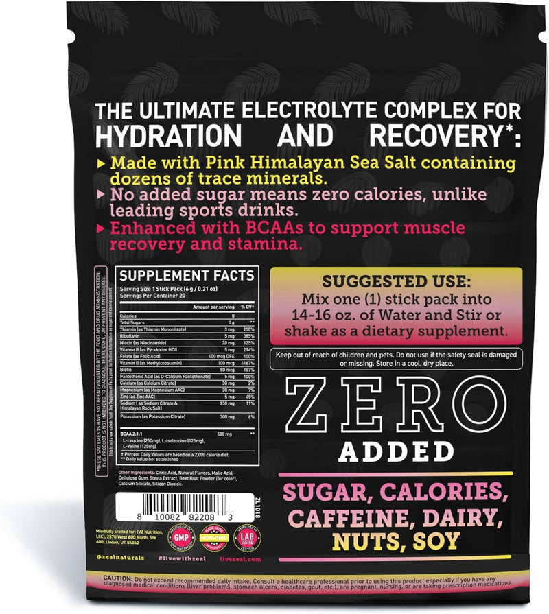 enhanced-electrolyte-powder-stick-packs-pink-lemonade---20-packets-w-0-sugar-bcaas-b-vitamins-electrolyte-supplement-w-potassium-zinc-magnesium-for-hydration---keto-electrolytes-2