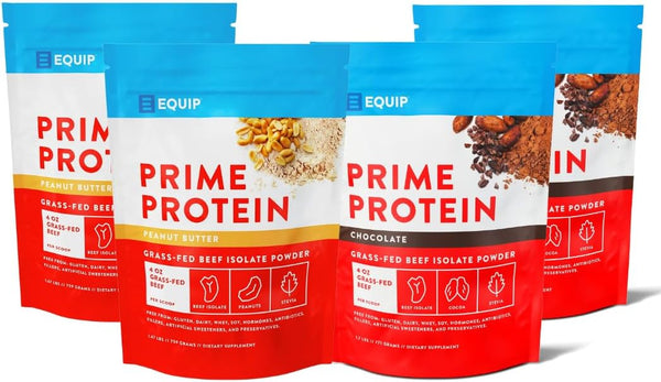 equip-foods-chocolate-prime-protein-powder---peanut-butter-x2-chocolate-x2---grass-fed-isolate-beef-protein-powder---paleo-and-gluten-free-protein-powder---helps-build-and-repair-tissue-1