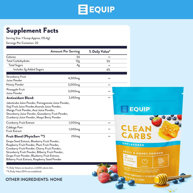 equip-foods-clean-carbs-15-fruits-and-honey-superfood-powder-post-workout-recovery-powder-antioxidants-carbohydrate-supplement-immune-support-carb-cleaner-20-servings-unflavored-3