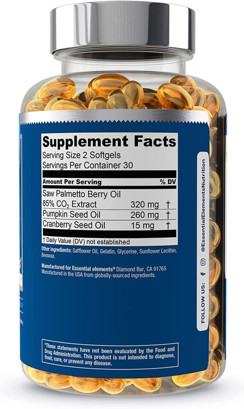 essential-elements-saw-palmetto-plus---prostate-health-supplement-for-men-with-pumpkin-and-cranberry-seed-oil-supports-bladder-and-urinary-health-120-softgels-2
