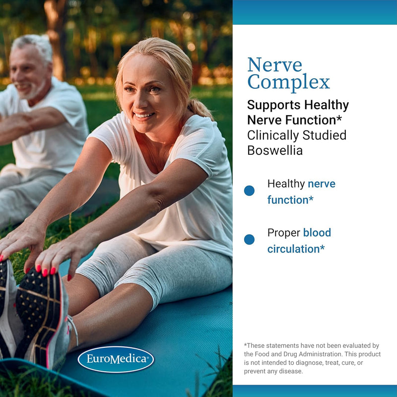 euromedica-nerve-complex---herbal-supplement-with-bioactive-vitamin-b12---circulation-nerve-health-support-supplement---vegan-capsules-with-boswellia-serrata---60-capsules-2-pack-120-capsules-2