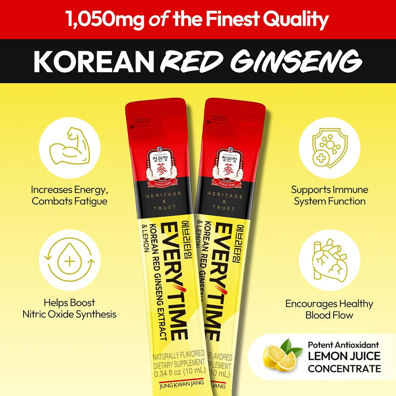 everytime-korean-red-ginseng-extract-1050mg-lemon---vegan-energy-drink-liquid-stick-supplements---builds-stamina-immunity-non-gmo-10-sticks-034-fl-oz-2