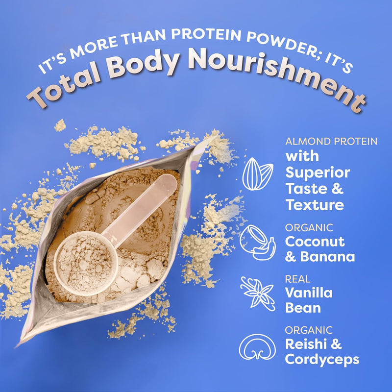 flavcity-vegan-protein-powder---vanilla-smoothie---20g-almond-plant-based-protein-powder---dairy-free-shake---with-organic-fruit-reishi-cordecyps-mushrooms---no-blender-needed-15-servings-3