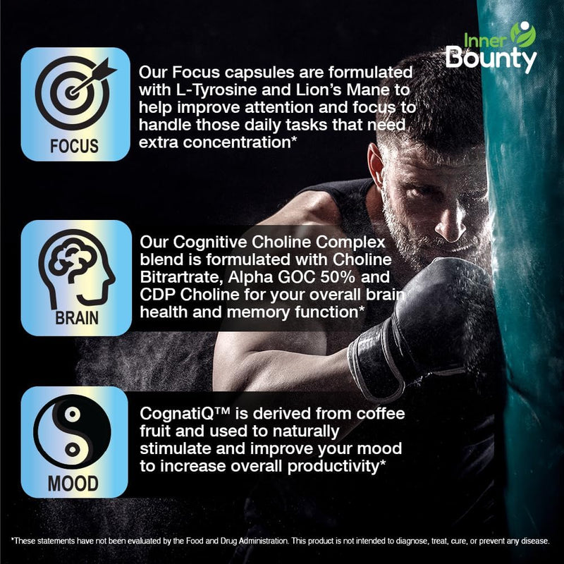 focus-14-in-1-nootropic-brain-supplement-with-lions-mane-alpha-gpc-choline-vitamin-c-b12-taurine-bacopa---energy-cognitive-memory-support-60-filler-free-capsules-7