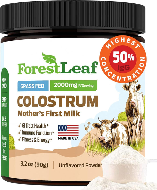 forestleaf-colostrum-powder-50-igg-highest-pure-concentration-grass-fed-colostrum-supplement-for-gut-health-immune-support-and-muscle-recovery-bovine-colostrum-for-humans-unflavored-45-servings-1