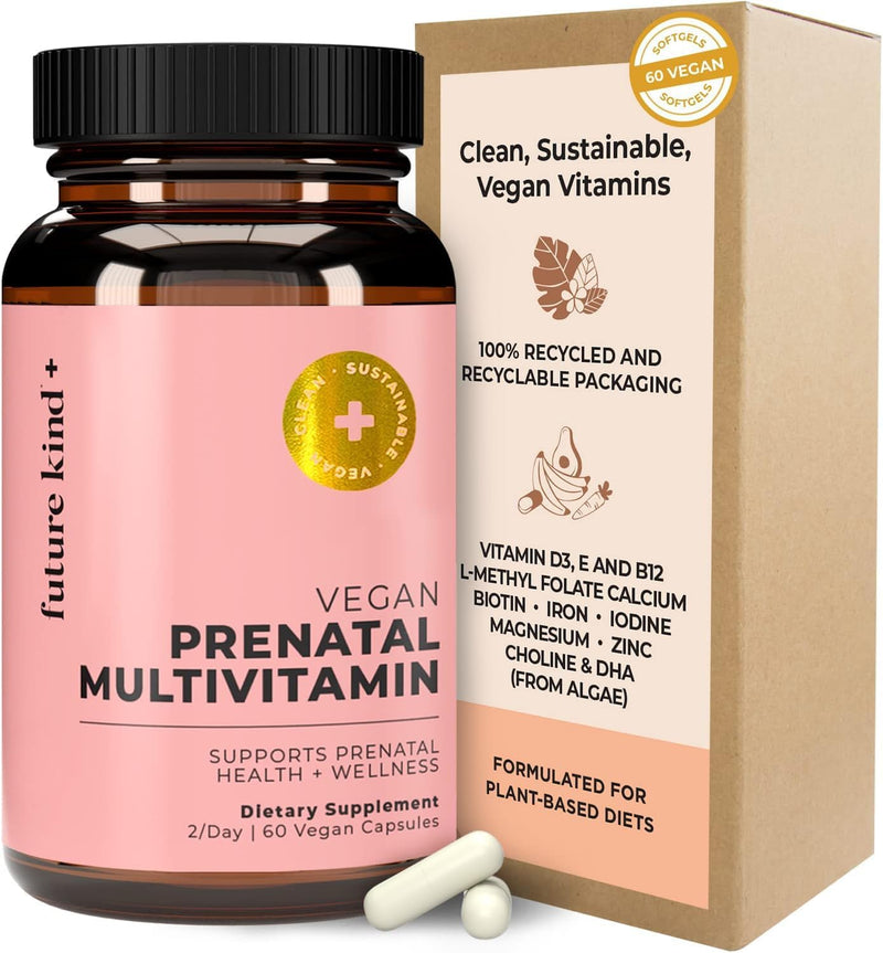 future-kind-vegan-prenatal-vitamin-with-dha-l-methylfolate-in-glass-bottle---prenatal-folate-supplement-for-women-with-vitamin-d-e-iron-biotin---gluten-free-non-gmo-60ct-1