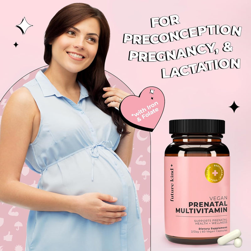 future-kind-vegan-prenatal-vitamin-with-dha-l-methylfolate-in-glass-bottle---prenatal-folate-supplement-for-women-with-vitamin-d-e-iron-biotin---gluten-free-non-gmo-60ct-3