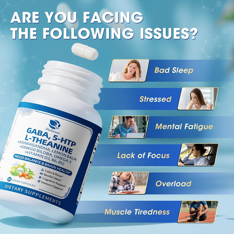 gaba-supplements-750mg-with-l-theanine-5htp-ashwagandha-lemon-balm-ginkgo-biloba-omega-3-10-in-1-gaba-calm-capsules-for-sleep-relaxation-focus-mood-support-cortisol-balance---90ct-3