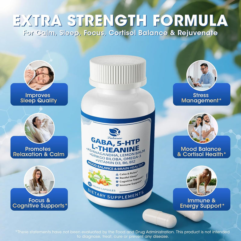 gaba-supplements-750mg-with-l-theanine-5htp-ashwagandha-lemon-balm-ginkgo-biloba-omega-3-10-in-1-gaba-calm-capsules-for-sleep-relaxation-focus-mood-support-cortisol-balance---90ct-4
