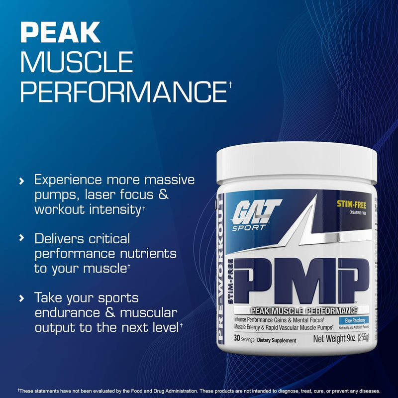 gat-sport-pmp-peak-muscle-performance-pre-workout-30-servings-blue-raspberry-stim-free-2