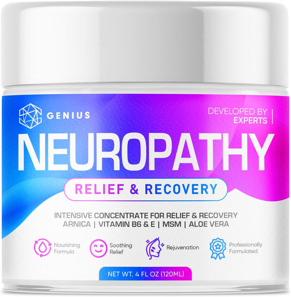 genius-neuropathy-nerve-relief-cream---maximum-strength-relief-cream-for-foot-hands-legs-toes-includes-arnica-vitamin-b6-aloe-vera-msm---expertly-developed-for-effective-and-soothing-relief-4oz-1