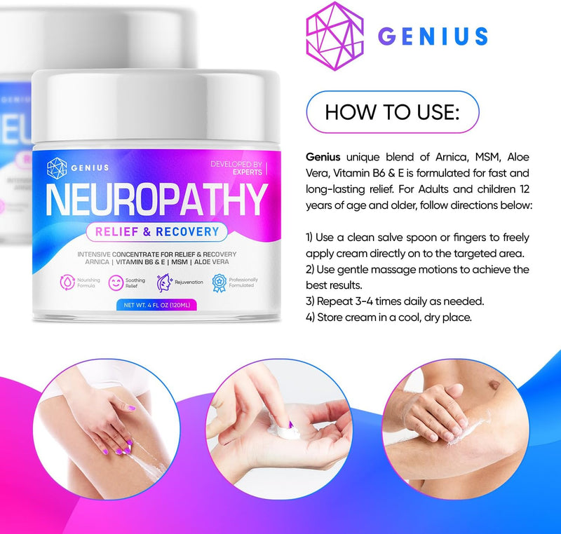 genius-neuropathy-nerve-relief-cream---maximum-strength-relief-cream-for-foot-hands-legs-toes-includes-arnica-vitamin-b6-aloe-vera-msm---expertly-developed-for-effective-and-soothing-relief-4oz-5