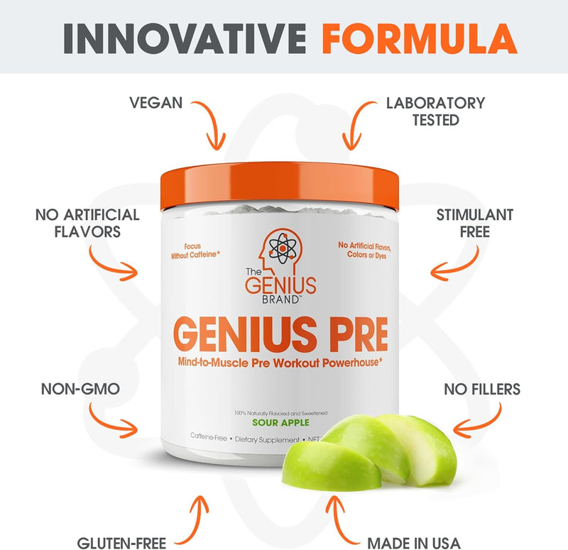 genius-pre-workout-powder-sour-apple---all-natural-nootropic-pre-workout-caffeine-free-nitric-oxide-booster-supplement-with-beta-alanine-alpha-gpc---no-artificial-flavors-sweeteners-or-dyes-8