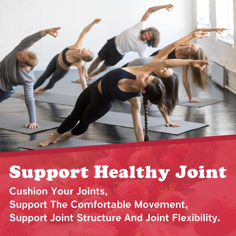 glucosamine-chondroitin-gummies-with-msm-calcium---joint-pain-relief-cartilage-support-antioxidant-immune-supplement-for-men-women-strawberry-flavor---90-count-2