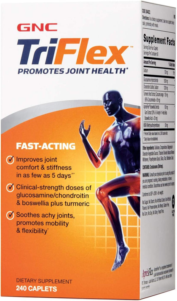 gnc-triflex-fast-acting-improves-joint-comfort-and-stiffness-clinical-strength-doses-of-glucosaminechondroitin-and-boswellia--plus-turmeric-240-caplets-1