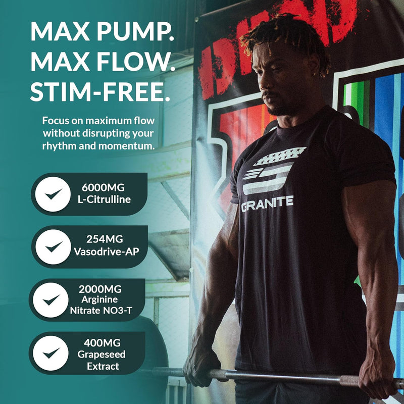 granite-nutrition-vaso-blast-stim-free-pre-workout---non-stim-nitric-oxide-support-for-pump-physique-and-muscle-capacity---blood-orange-290g-4