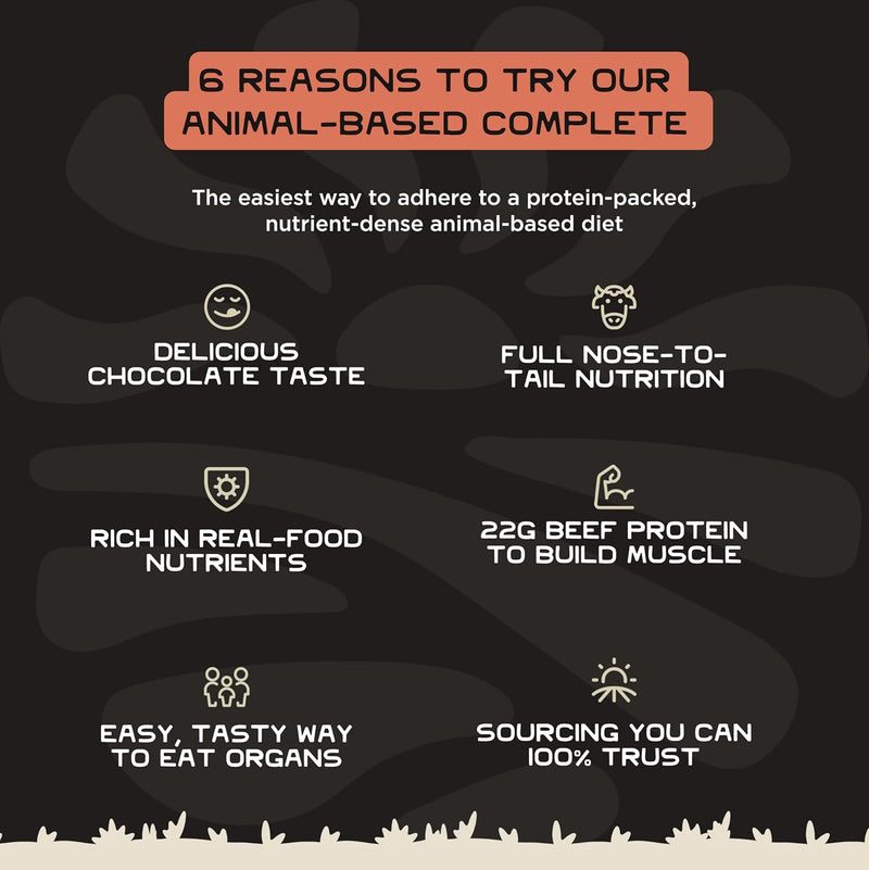 grass-fed-beef-protein-powder---chocolate---nose-to-tail-animal-protein-powder-including-100-grass-fed-and-finished-beef-organs-colostrum-and-fruit---27-lbs-30-servings-6