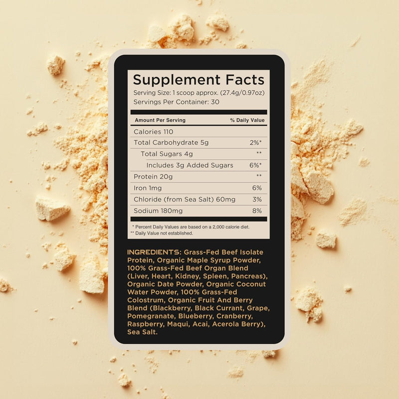 grass-fed-beef-protein-powder---original-flavor---nose-to-tail-animal-protein-powder-including-100-grass-fed-and-finished-beef-organs-colostrum-and-fruit---18-lbs-30-servings-7