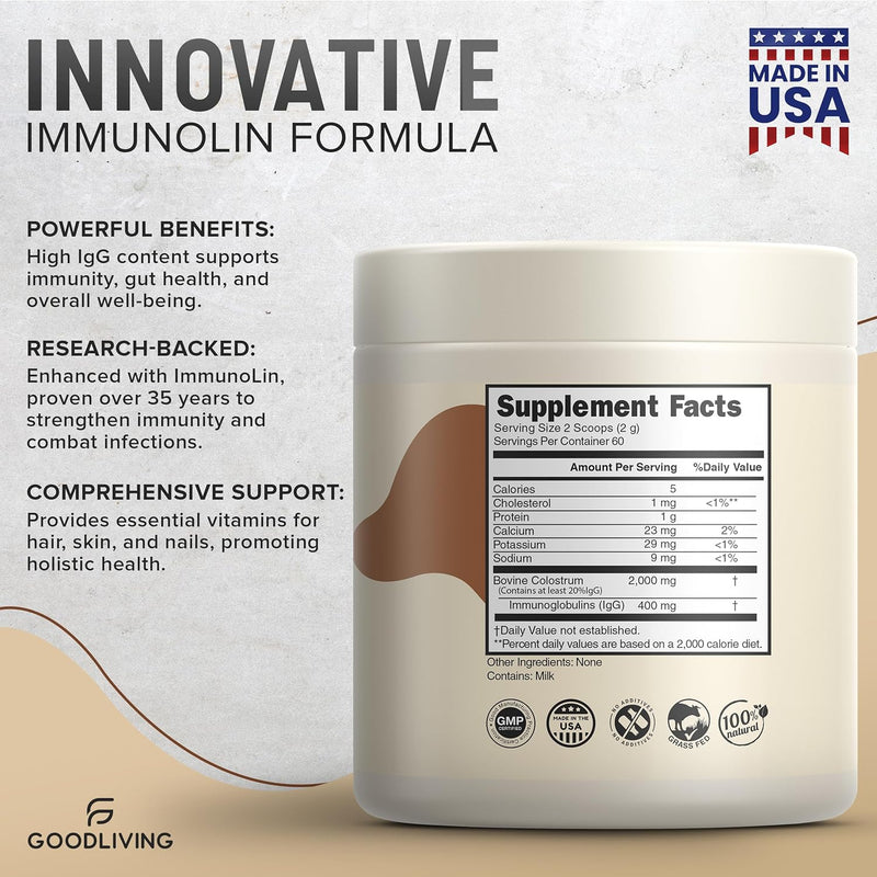 grass-fed-colostrum-powder-for-immune-support-gut-health-muscle-support-wellness---grass-fed-colostrum-for-women-men-natural-igg-pure-whole-colostrum-unflavored-60-servings-2