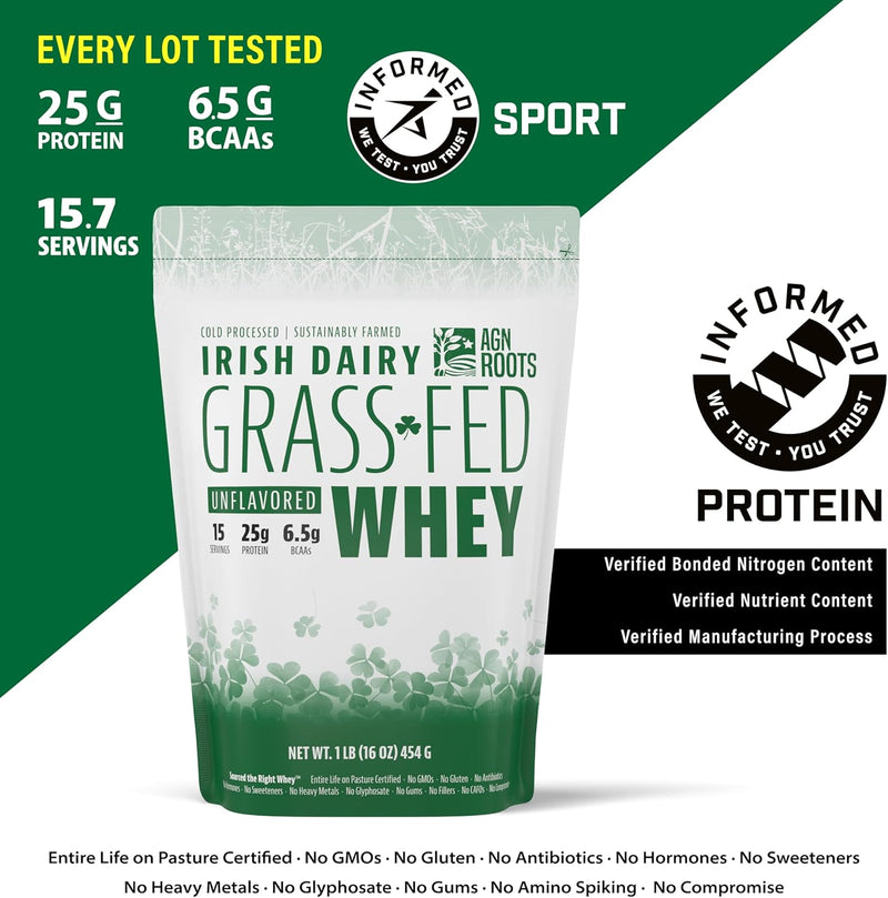 grass-fed-whey-protein-powder-isolate---unflavored---unsweetened---certified-entire-life-on-pasture-by-a-greener-world---aspca-registered---informed-sport---dairy-protein-1lbs-3