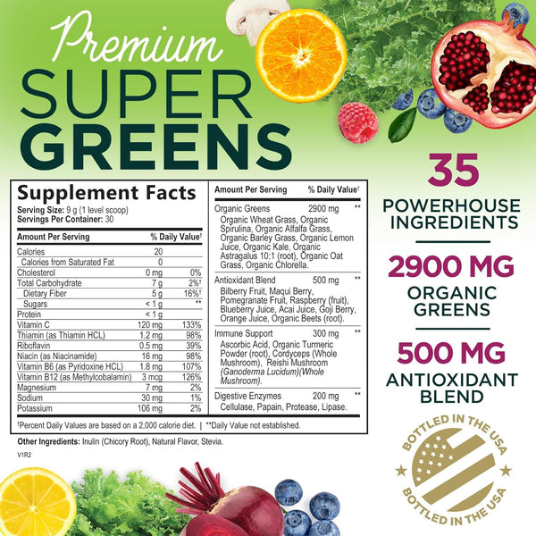 greens-powder-superfood-drink-mix---green-whole-food-blend-for-energy-gut-health-with-organic-wheat-grass-spirulina-chlorella-digestive-enzymes-antioxidant-probiotics-berry-flavor-30-servings-1