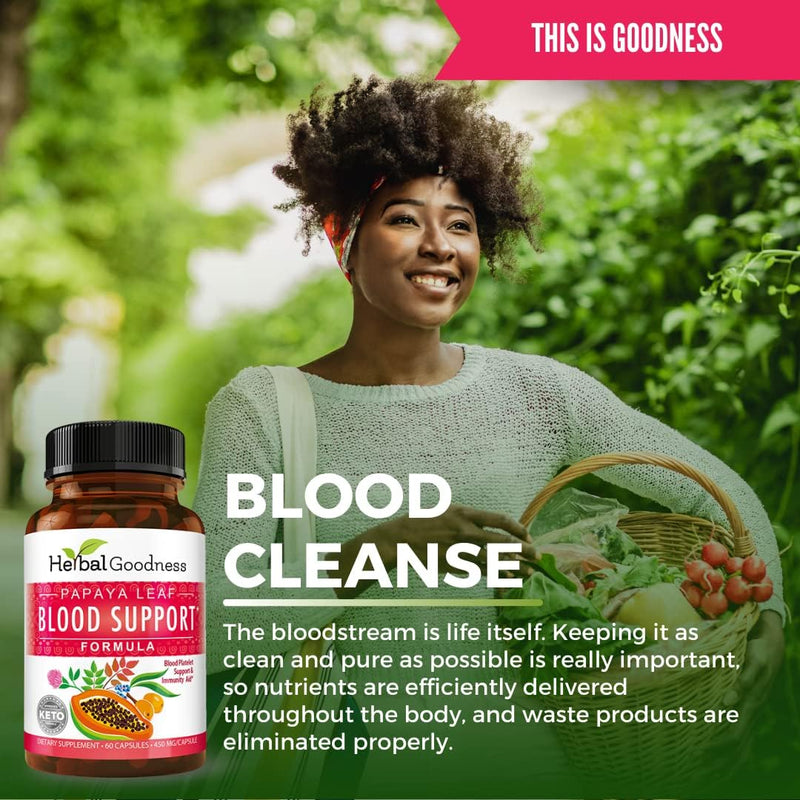 herbal-goodness-papaya-leaf-blood-support-capsules---platelet-bone-marrow-health-immunity-support-blood-cleanse---60450mg-veggie-capsules-1-bottle-3