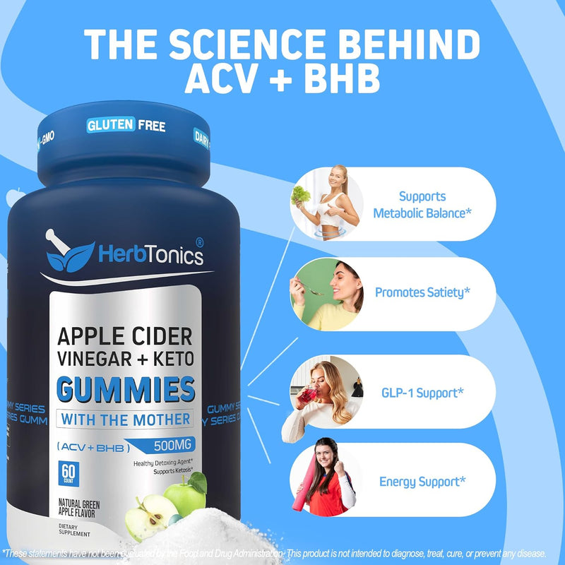 herbtonics-keto-apple-cider-vinegar-gummies---digestion-detox-support---sugar-free-bhb-advanced-formula-for-keto-support---raw-acv-with-the-mother---120-vegan-acv-gummies-2