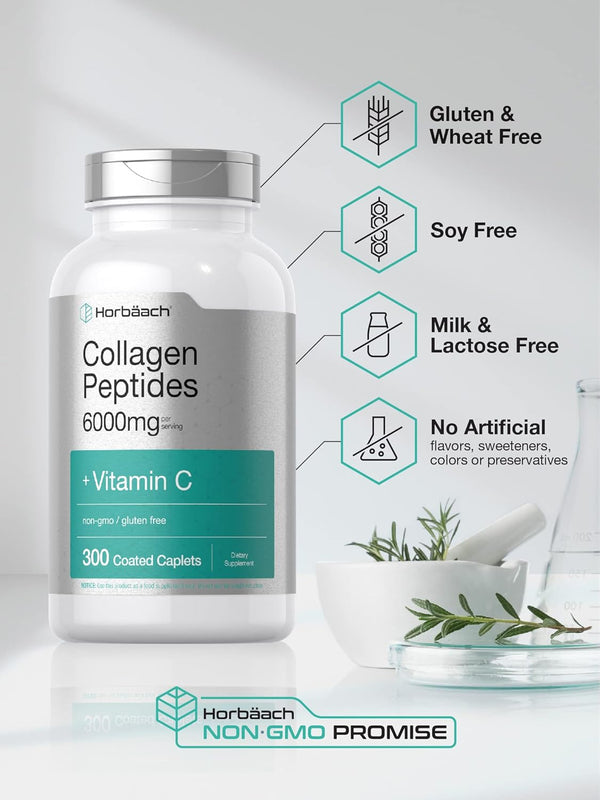 horbach-collagen-peptides-6000mg-300-caplet-pills-with-vitamin-c-hydrolyzed-collagen-supplement-non-gmo-gluten-free-1