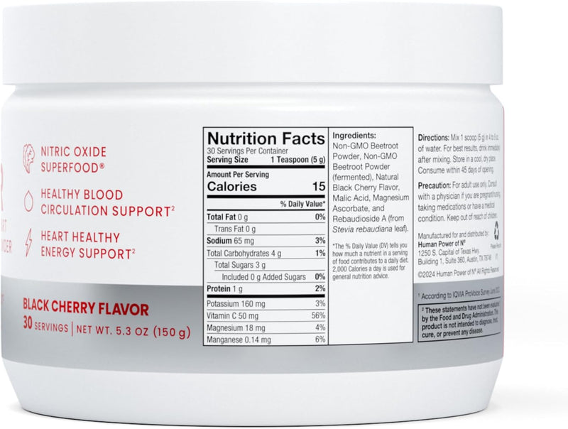 humann-superbeets-beet-root-powder---non-gmo-beetroot-superfood---nitric-oxide-supplement-for-heart-health-circulation-blood-pressure-support---black-cherry-60-servings-7
