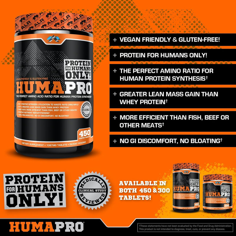 humapro-tablets-amino-acids-protein-matrix-for-humans-99-utilization-for-lean-muscle-vegan-gluten-free-450-tablets-90-servings-4