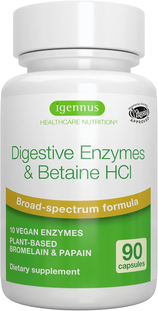 igennus-fast-action-digestive-enzymes-betaine-hcl-10-broad-spectrum-enzymes-with-protease-lipase-lactase-papain-bromelain-plant-based-vegan-clean-label-for-women-and-men-90-capsules-1