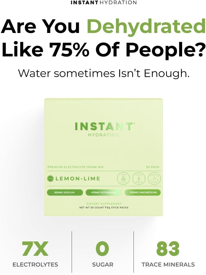 instant-hydration-electrolytes-powder-packets---lemon-lime-drink-mix---zero-sugar---keto-vegan-gluten-free-non-gmo---boost-recovery-brain-health-muscle-tissue-support--30-sticks-2