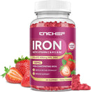 iron-supplement-for-women-men-gummies-multivitamin-blood-builder-iron-supplement-with-folate-vitamin-c-b12-b6-zinc-for-adults-kids---energy-support---strawberry-flavor-vegan-60-gummies-1