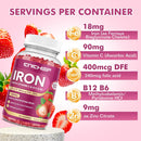 iron-supplement-for-women-men-gummies-multivitamin-blood-builder-iron-supplement-with-folate-vitamin-c-b12-b6-zinc-for-adults-kids---energy-support---strawberry-flavor-vegan-60-gummies-3