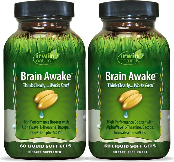 irwin-naturals-brain-awake---60-liquid-softgels-pack-of-2---enhanced-mental-performance-increased-focus-clarity-concentration---nootropic-booster-with-l-theanine-bacopa-mcts-1
