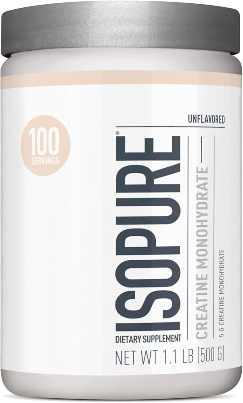 isopure-100-pure-creatine-monohydrate-powder-sugar-free-unflavored-5g-creatine-monohydrate-per-serving-11-lbs-100-servings-packaging-may-vary-1