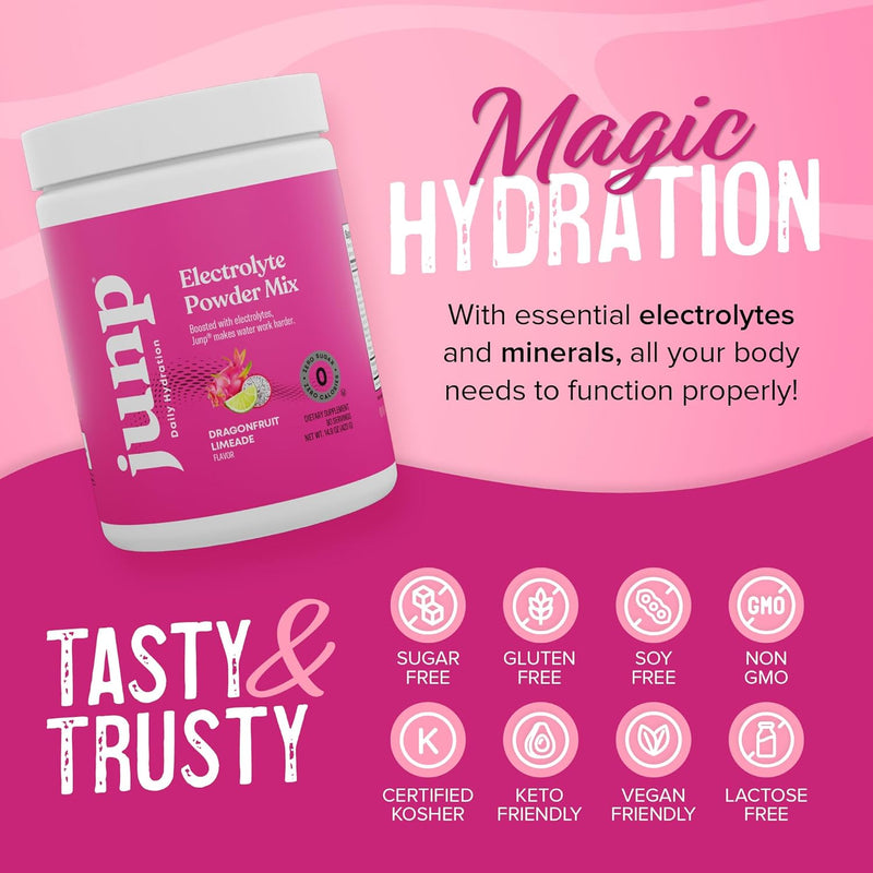 junp-electrolytes-powder-no-sugar-no-carbs---dragonfruit-limeade-keto-electrolyte-drink-mix---potassium-salt-hydration-powder-electrolytes-zero-calorie-sugar-free-electrolyte-powder-90-servings-6