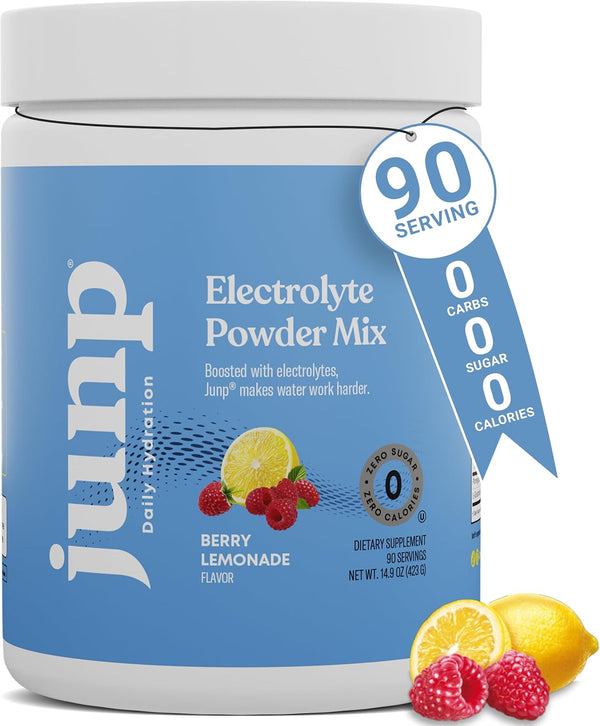 junp-electrolytes-powder-no-sugar-no-carbs-berry-lemonade-keto-electrolyte-drink-mix---potassium-salt-hydration-powder-electrolytes---zero-calorie-sugar-free-electrolyte-powder-90-servings-1
