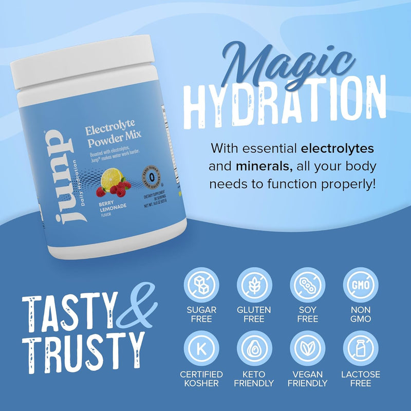 junp-electrolytes-powder-no-sugar-no-carbs-berry-lemonade-keto-electrolyte-drink-mix---potassium-salt-hydration-powder-electrolytes---zero-calorie-sugar-free-electrolyte-powder-90-servings-6