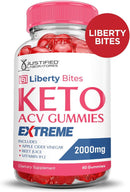 justified-laboratories-2-pack-liberty-bites-keto-acv-gummies-extreme-2000mg-libertybites-keto-gummies-apple-cider-vinegar-formulated-with-pomegranate-beet-juice-powder-b12-vegan-non-gmo-120-gummys-4