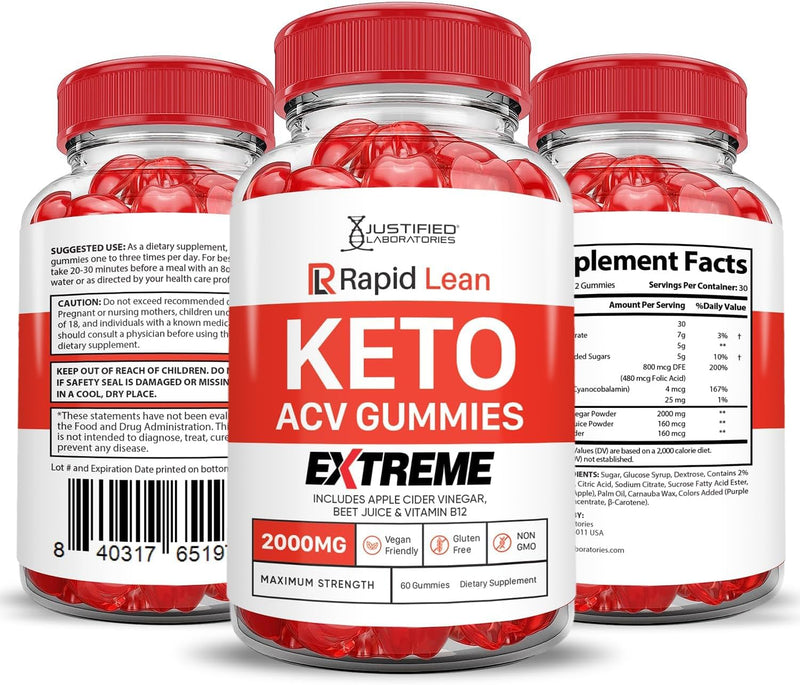 justified-laboratories-2-pack-rapid-lean-keto-acv-gummies-extreme-2000mg-rapid-lean-keto-gummies-apple-cider-vinegar-formulated-with-pomegranate-beet-juice-powder-b12-vegan-non-gmo-120-gummys-4