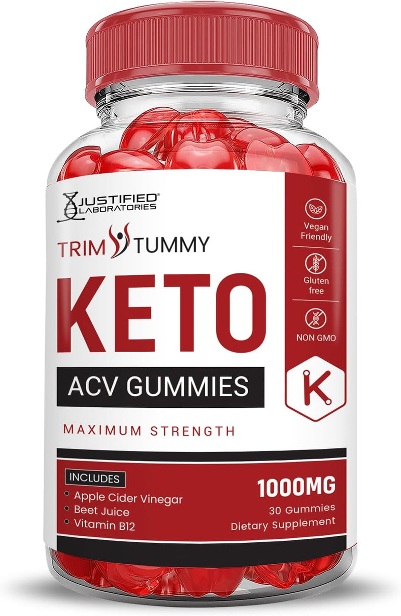 justified-laboratories-2-pack-trim-tummy-keto-acv-apple-cider-vinegar-formulated-with-pomegranate-beet-juice-powder-b12-vegan-non-gmo-120-gummies-2