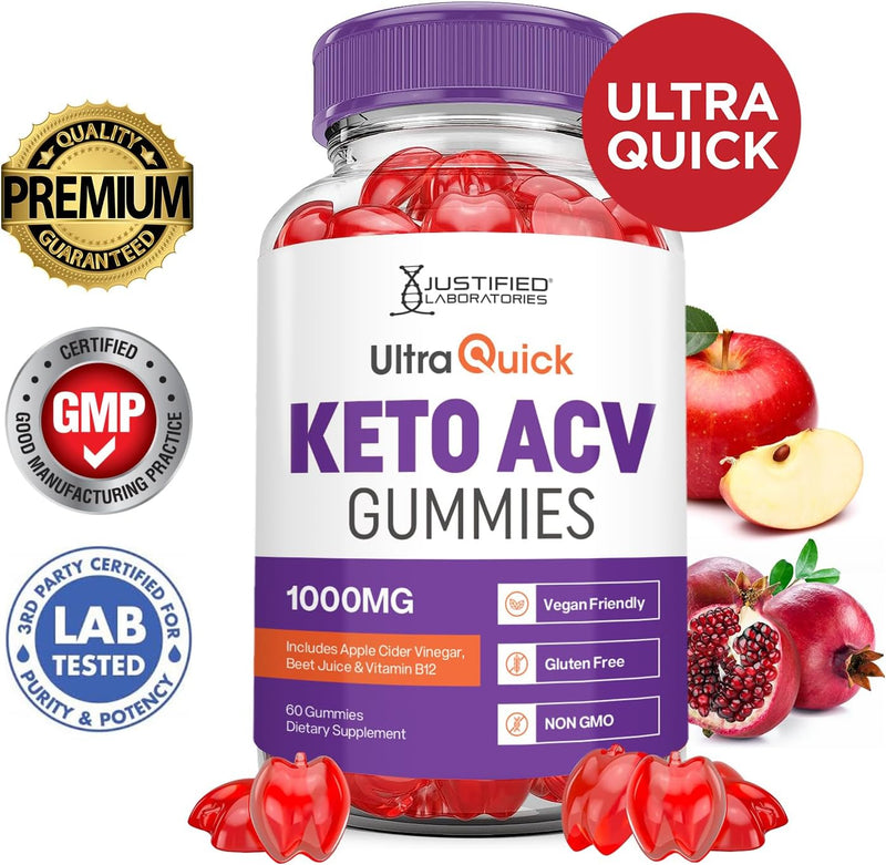 justified-laboratories-3-pack-ultra-quick-keto-acv-advanced-formula-1000mg-apple-cider-vinegar-formulated-with-pomegranate-beet-juice-powder-b12-vegan-non-gmo-180-gummies-2