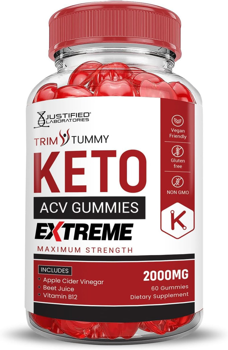 justified-laboratories-5-pack-trim-tummy-keto-acv-gummies-extreme-2000mg-trim-tummy-keto-gummies-apple-cider-vinegar-formulated-with-pomegranate-beet-juice-powder-b12-vegan-non-gmo-300-gummys-4