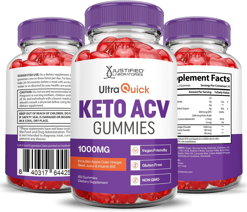 justified-laboratories-5-pack-ultra-quick-keto-acv-b12-vegan-non-gmo-300-gummies-5