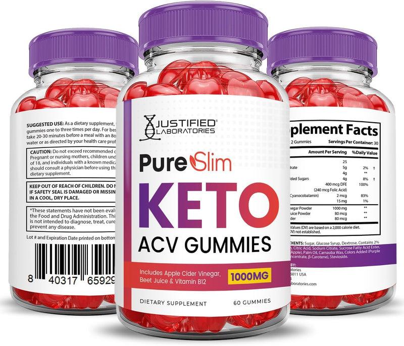 justified-laboratories-pure-slim-keto-acv-gummies-advanced-formula-1000mg-pureslim-keto-gummies-apple-cider-vinegar-formulated-with-pomegranate-beet-juice-powder-b12-vegan-non-gmo-60-gummys-3