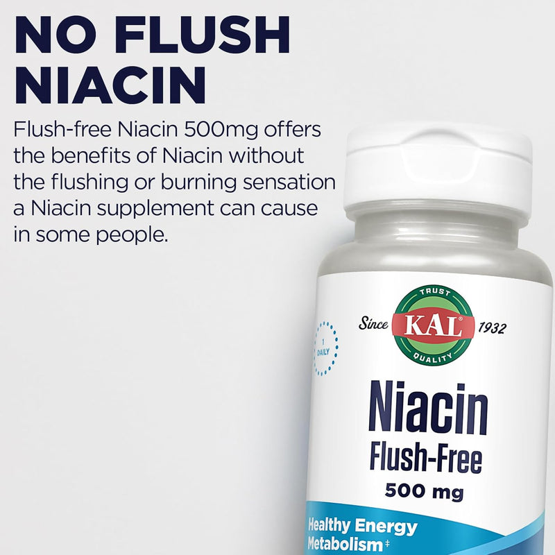 kal-niacin-500mg-flush-free---vitamin-b3-supplement---metabolism-and-energy-support---skin-nerve-digestive-health-and-circulation-support---vegan-vitamin-60-day-guarantee-60-servings-60-vegcaps-3