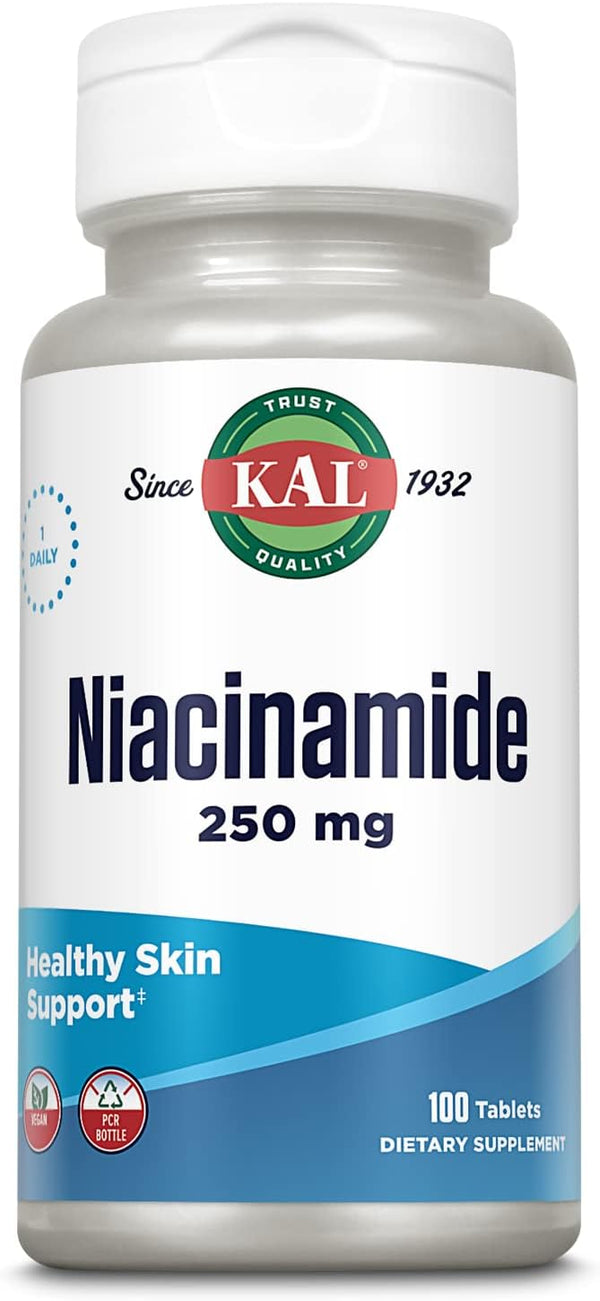 kal-niacinamide-250mg-tablets-vitamin-b3-supplement-for-skin-health-energy-metabolism-nerve-circulation-and-digestion-support-enhanced-absorption-activtabs-vegan-100-servings-100-tablets-1