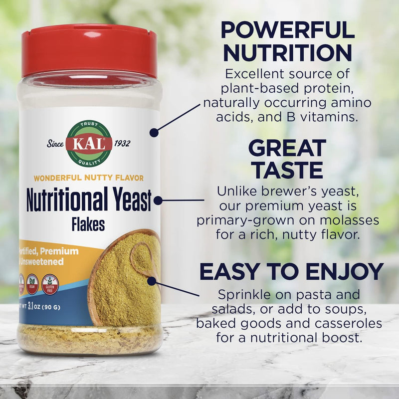 kal-nutritional-yeast-flakes-fortified-with-b12-folic-acid-other-b-vitamins-unsweetened-great-nutty-flavor-vegan-gluten-free-60-day-money-back-guarantee-made-in-the-usa-20-servings-31oz-4