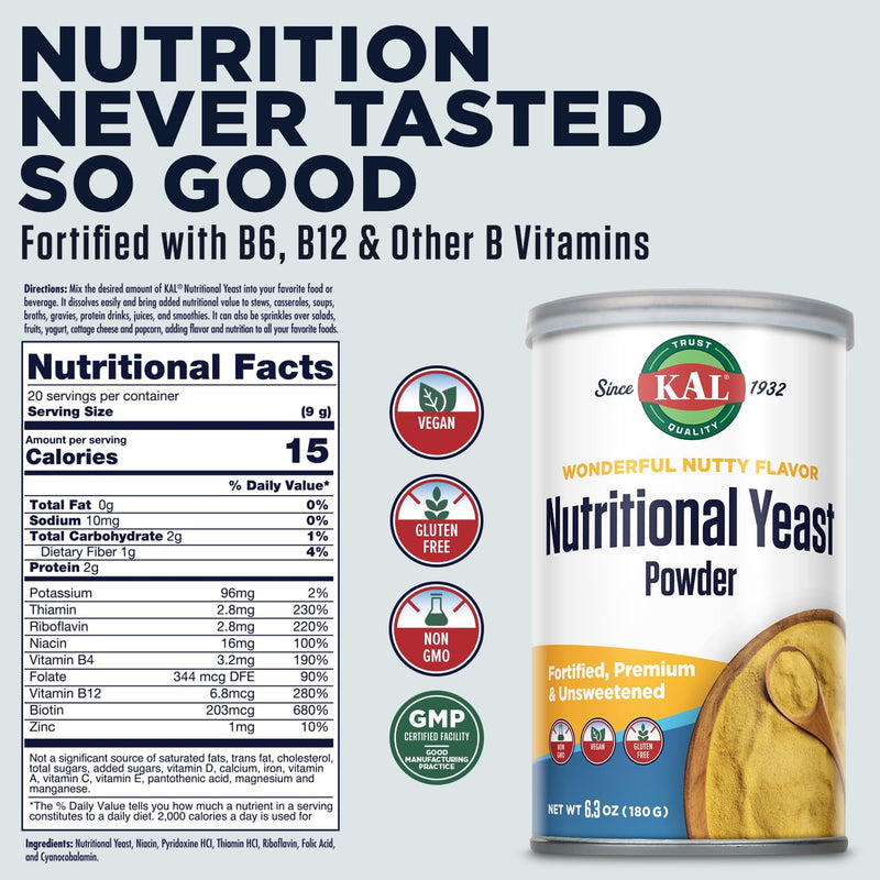 kal-nutritional-yeast-powder-fortified-with-b6-b12-folic-acid-and-other-b-vitamins-premium-and-unsweetened-great-nutty-flavor-vegan-gluten-free-non-gmo-60-day-guarantee-20-servings-63oz-2